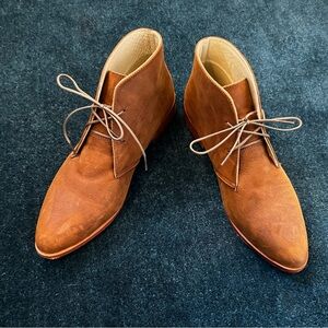 Nisolo Suede Isla Lace Boots Sz 7